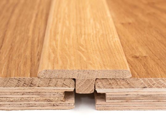 Engineered Wood T Profile - 0.9m Lacquered Oak