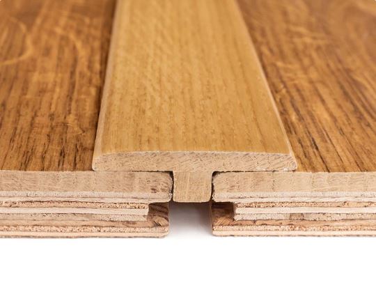 Engineered Wood T Profile - 0.9m Golden Oak