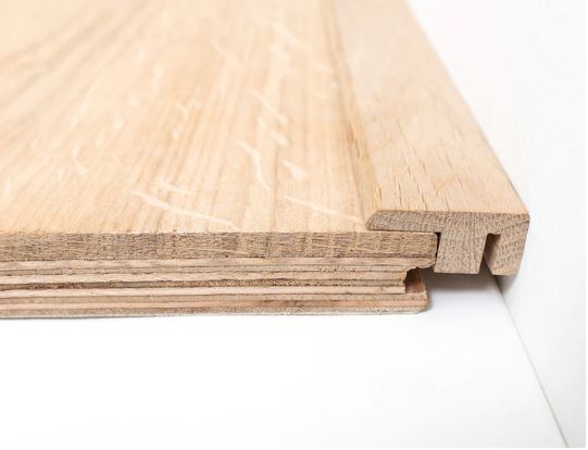Engineered Wood End Profile - 0.9m Unfinished Oak