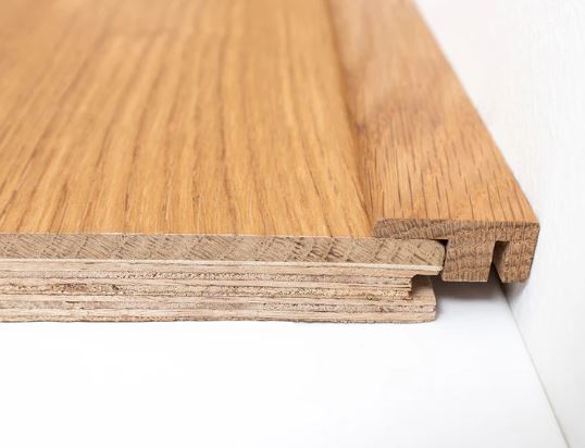 Engineered Wood End Profile - 2.7m Lacquered Oak