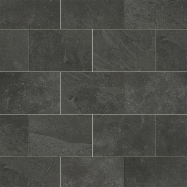 Knight Tile Black Riven Slate